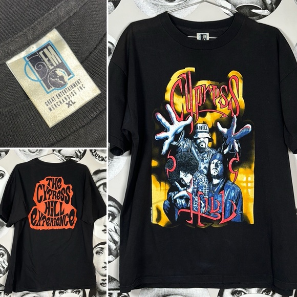 Vintage Other - Vintage 90s Cypress Hill G.E.M. “The Cypress Hill Experience” Band Tee, Sz XL